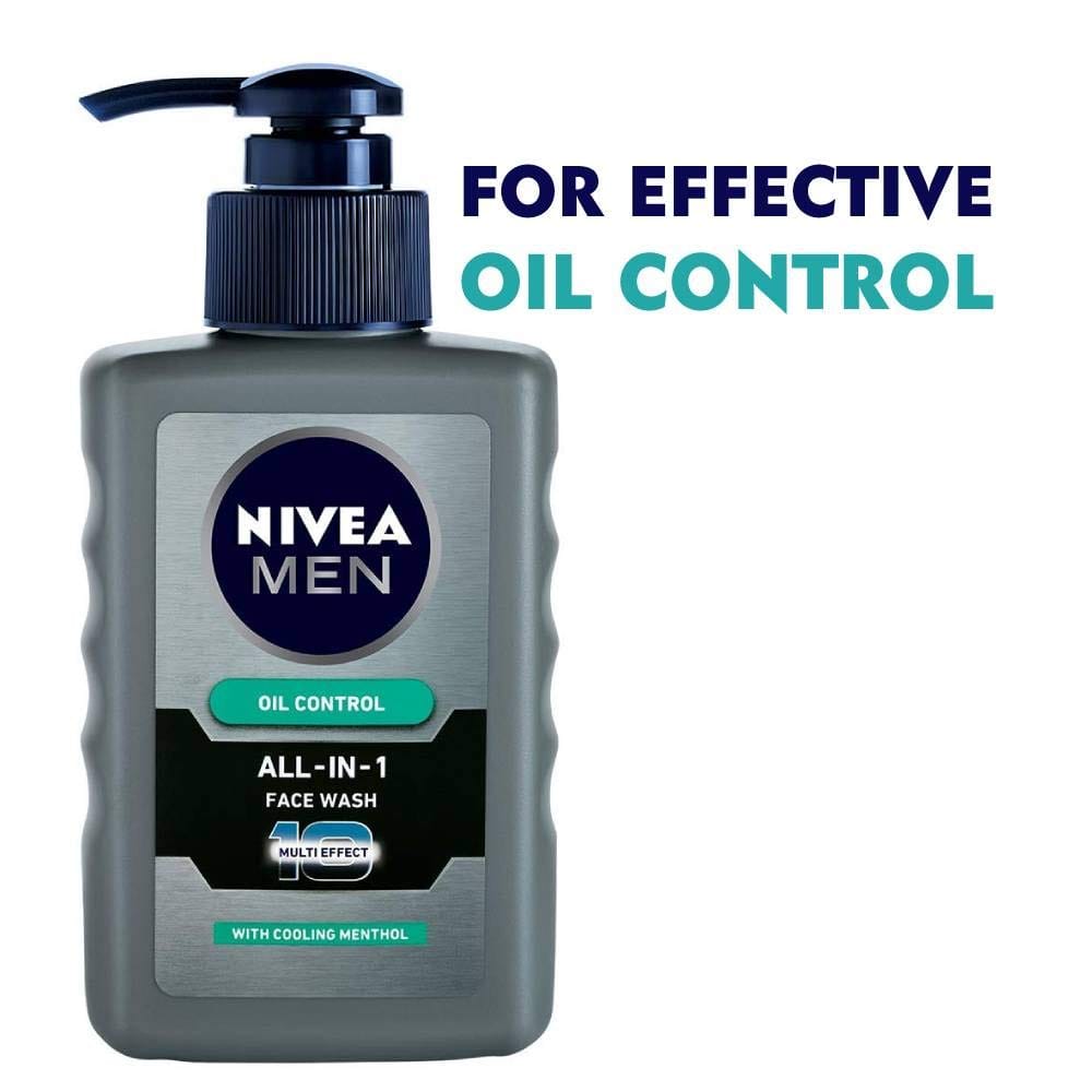 NIVEA - Men Face Wash, Oil Control for 5hr Oil Control with 10x Vitamin C Effect, (150ML)