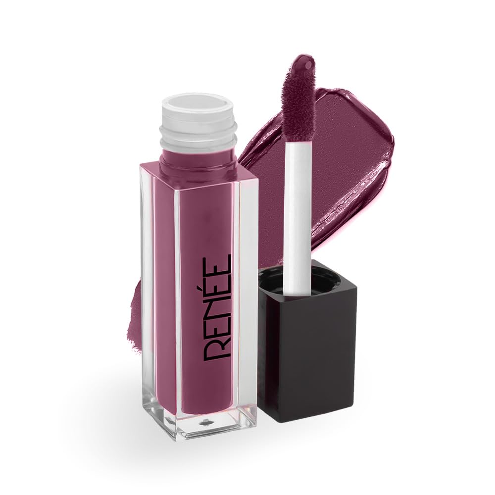 RENEE Everyday Quick Stay Liquid Lipstick - Wine Charm, Velvety Matte Finish, Long-Lasting & Lightweight, Hydrating & Non-Drying Formula, Ultra-Rich Pigment, Jo