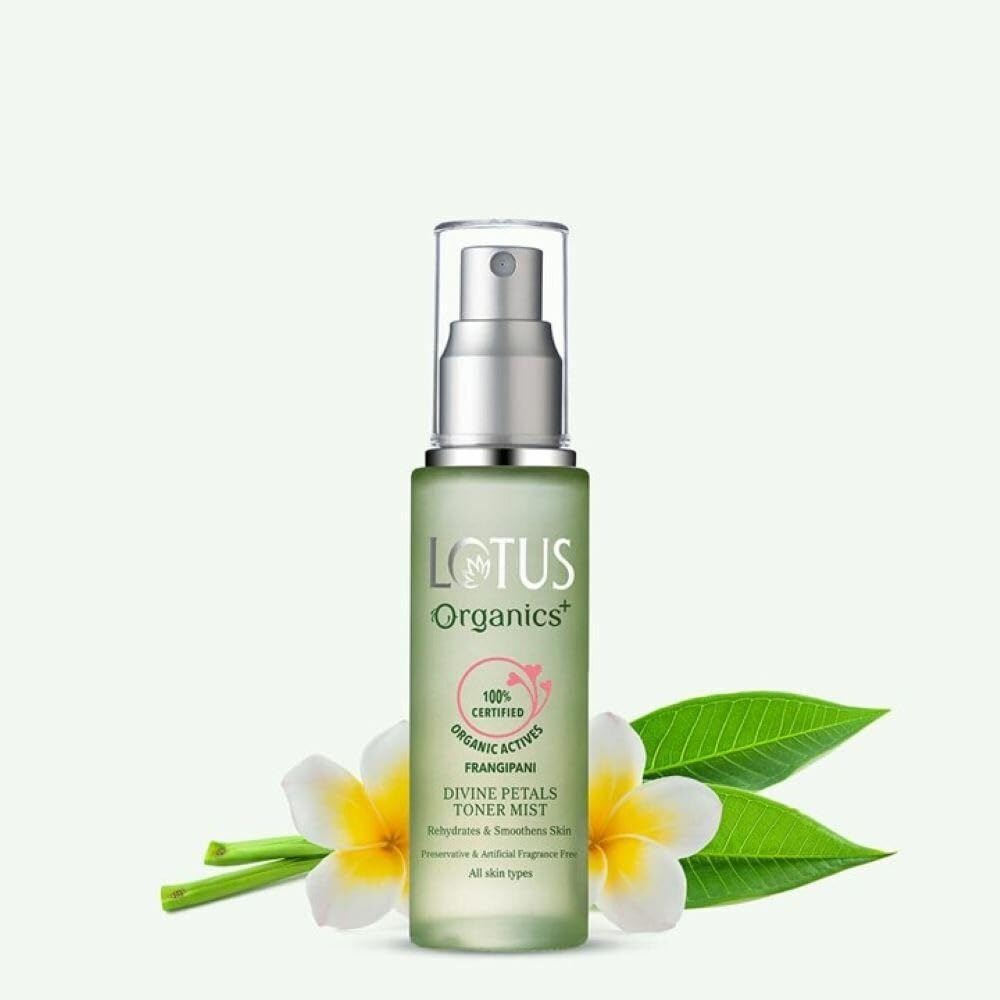 Lotus Organics+ Divine Petals Face Toner Mist 50 ML+ Face Wash 100 ML