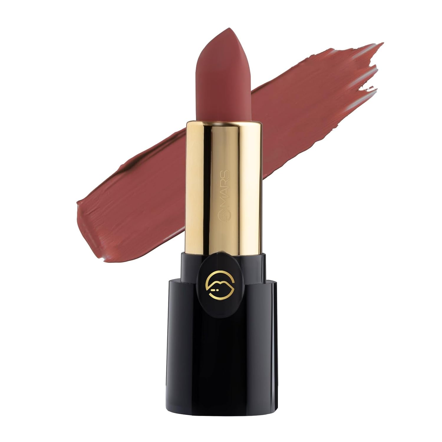 MARS Plush Velvet Creamy Matte Lipstick for women | Smooth Glide | One Swipe Pigmentation | Non-Drying and Creamy Formula | Rich and Vibrant Color | 3.2 gm | (13-Volcanic Red)