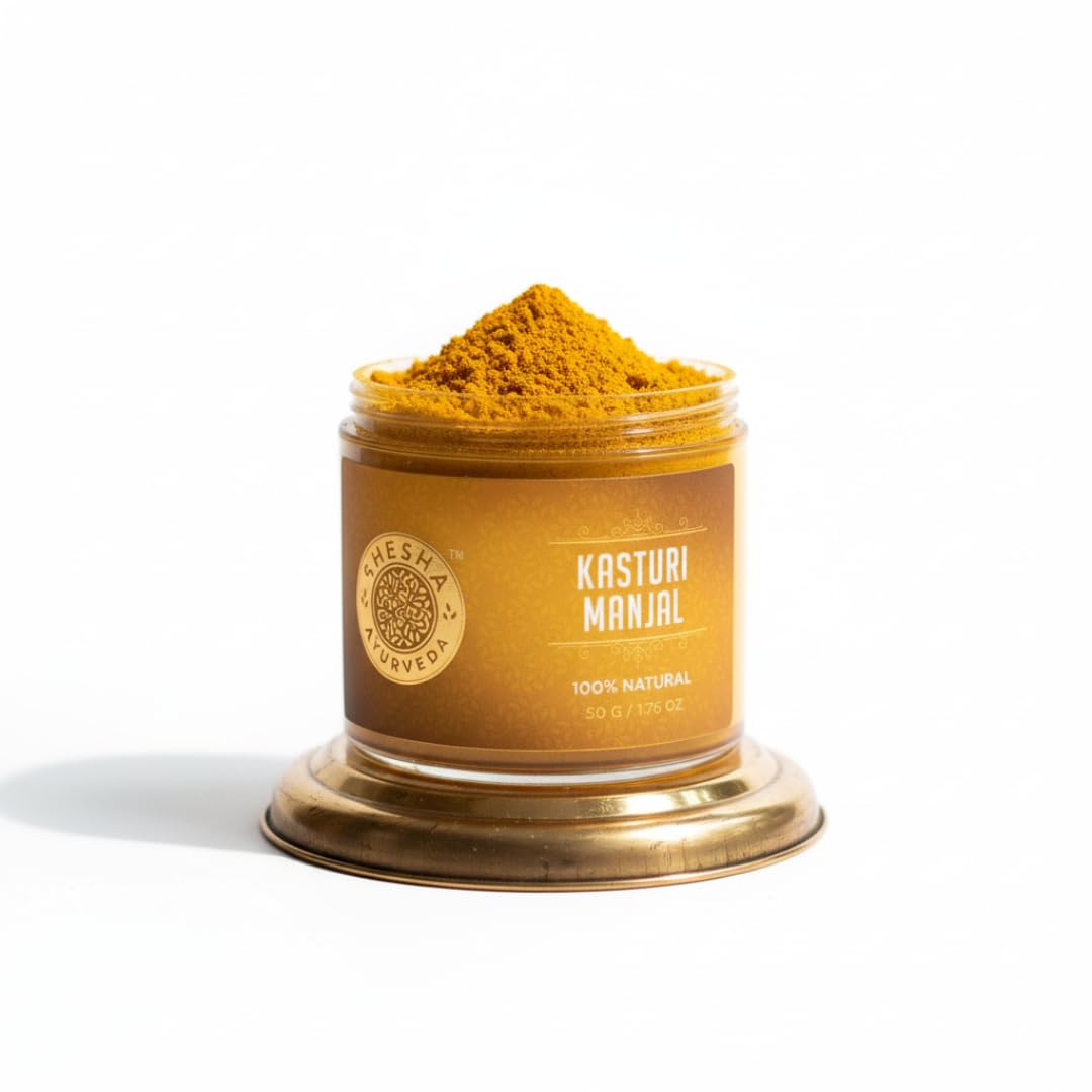 SHESHA AYURVEDA Natural Kasturi Manjal/Wild Turmeric Powder for Skin FOR NATURALLY GLOWING SKIN A Traditional powder for a healthy complexion- 50 G) 50 g (Pack