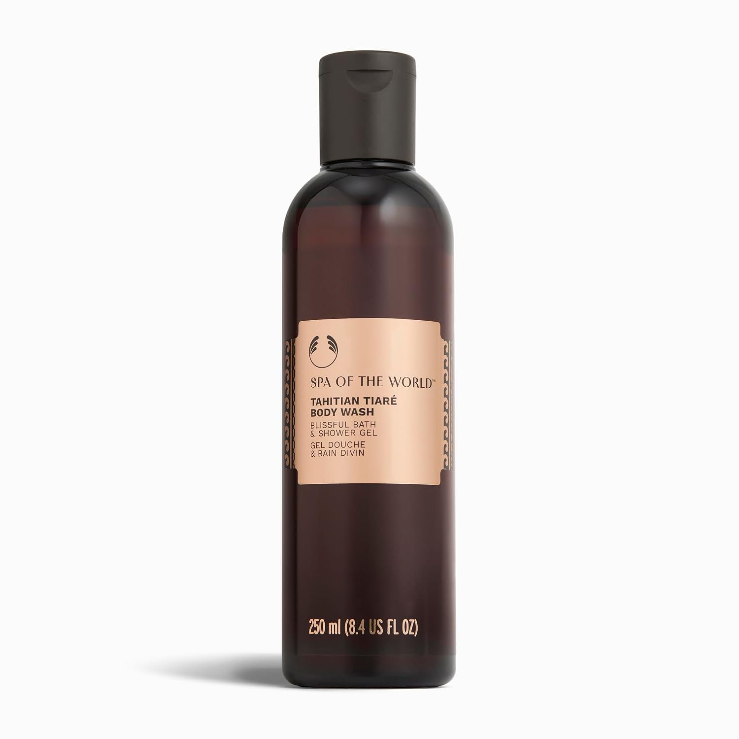 The Body Shop Tahitian Tiare Body Wash | Tropical Scented Shower Gel for Soft Skin | Lathering Cleanser, Vegan, 250 ml / 8.4 oz