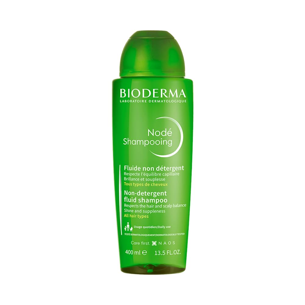 Bioderma Node Shampooing - Cleanses, Respects and Protects | Daily Use Gentle Clarifying Water-Based Shampoo | SLS Free, 400ml