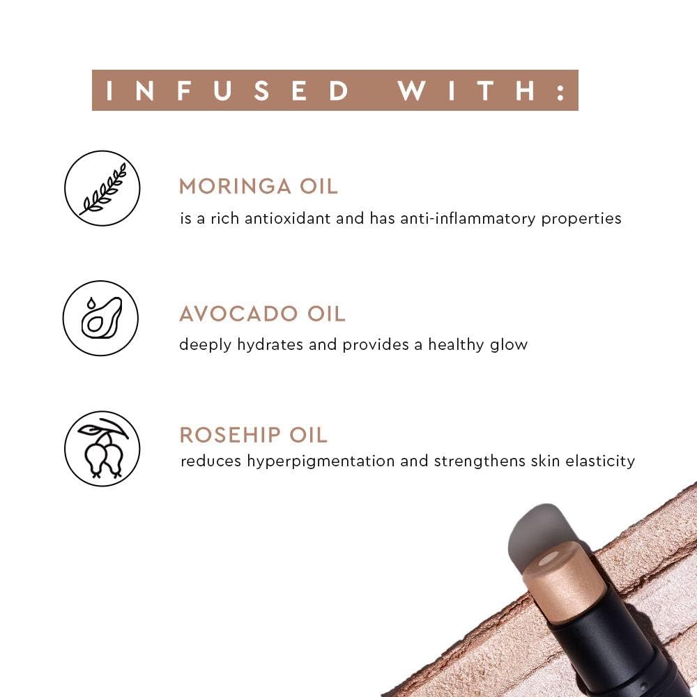 Kiro Wonder Wand Multi-Stick - Celestial Glow, 7.5g | 3-in-1 Stick - Highlighter, Eyeshadow & Lip Tint | Weightless & Long-Lasting | Rosehip, Avocado & Moringa Oil | Hydrating with Glowing Core