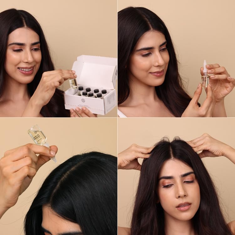 Brillare 20% Rosemary Oil Shots For Rapid Hair Growth | Improves Thickness | Controls Hair Fall & Nourishes Scalp | 100% Natural, Non Greasy Hair Oil Shots For