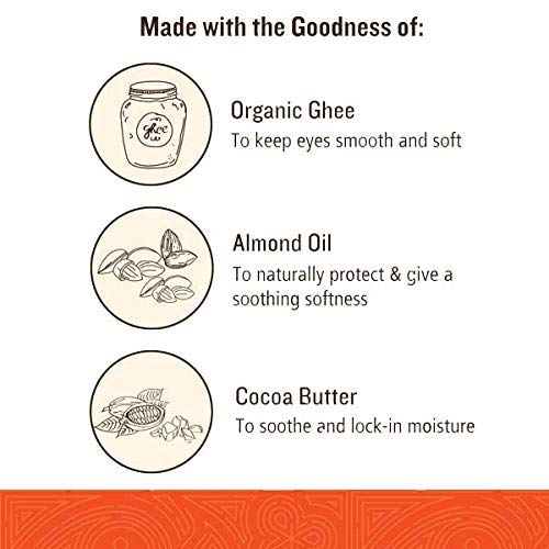 SoulTree Ayurvedic Kajal | Pure Black | Surma Smoke — Abyssal Black Onyx | Enriched with 100% Organic Ghee, Almond Oil & Camphor | Soothe, Cool & Nourish Eyes |