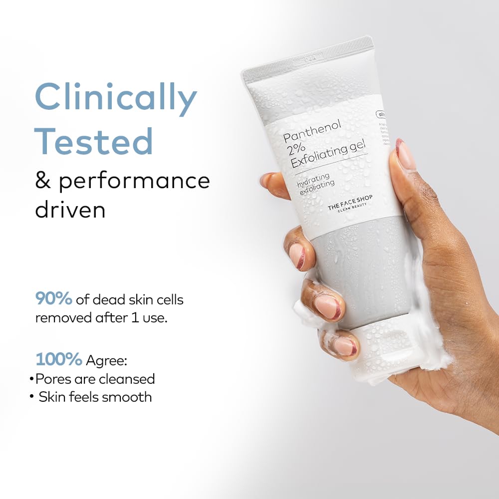 The Face Shop Alltimate Panthenol 2% Exfoliating Face Scrub 150ml | AHA BHA PHA Peeling Gel for Glowing Skin, Dead Skin & Blackhead Removal | Removes 90% Dead S