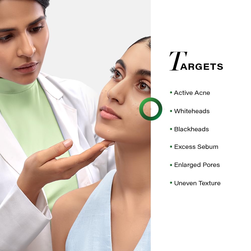 Novology Acne Clearing Foaming Cleanser, 0.35% Thymol & Terpineol, Facewash for Pimples,Whiteheads, Blackheads, Sensitive Skin, Fragrance Free, Non Irritating,