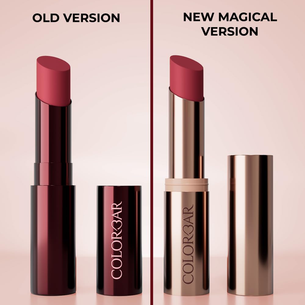 Colorbar Kissproof Lipstick Nude Kiss Lightweight and Matte texture Vegan,Paraben,Mineral Oil,Sulphate,Cruelty Free 3.7g