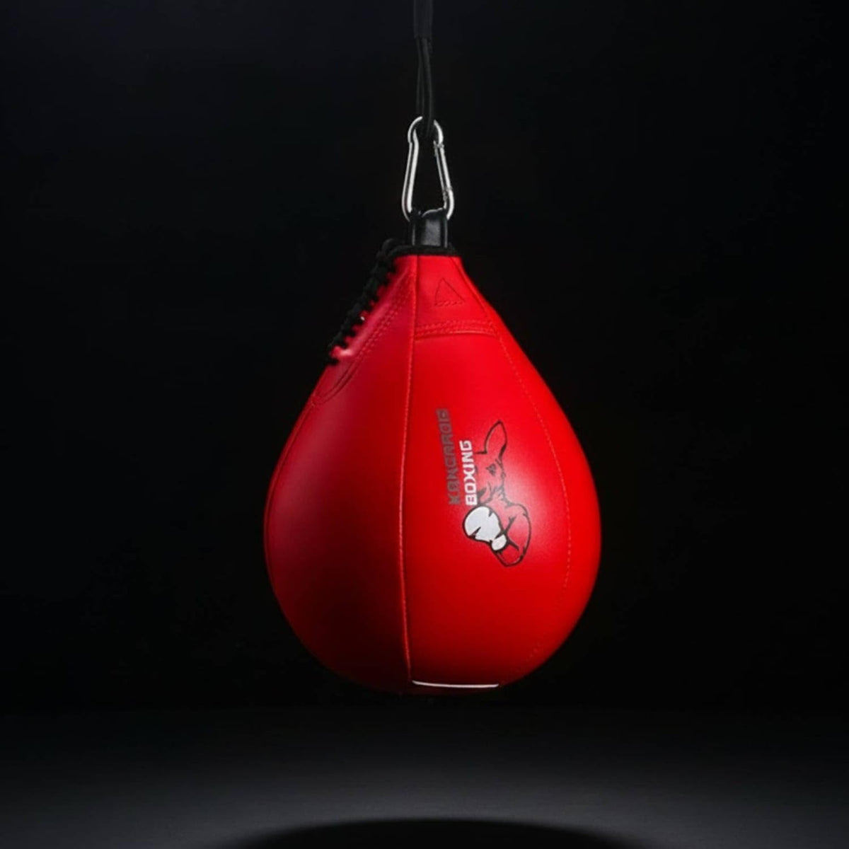 Teardrop Boxing Speed Bag with Hanging Loop Pear-Shaped Boxing Speed Bag Stitched Combat Ball Reinforced for Boxers, Fighters, Home Gym, Blk Upgraded