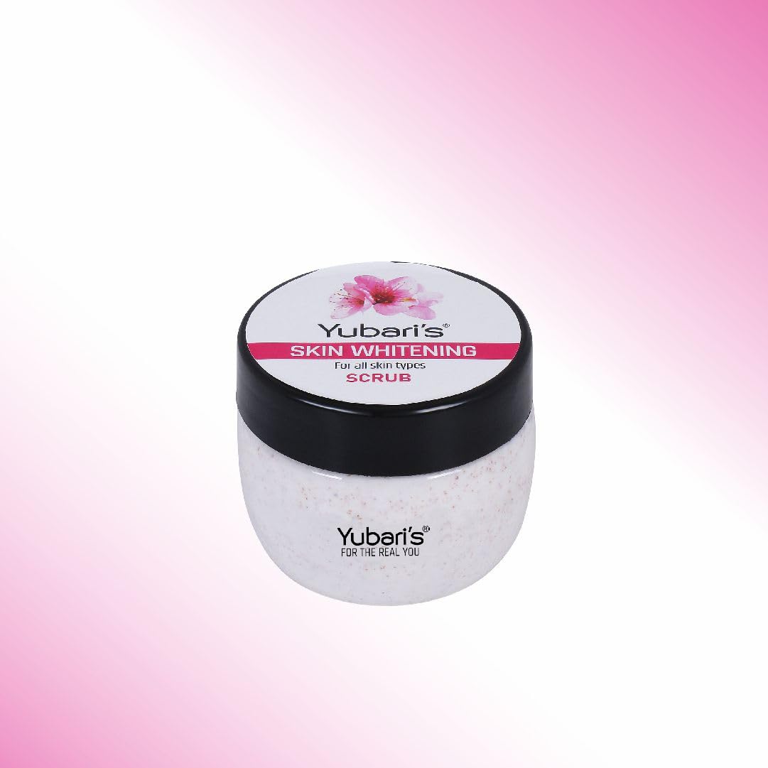 Yubari's Skin Whitening Scrub For Face & Body (190 Ml) | All Skin |For Deep Exfoliation | Dead Skin Remover | Tan Removal | Blackhead Remover