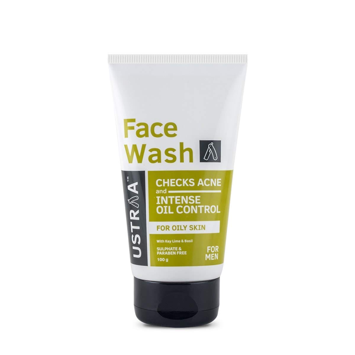 Ustraa - Face Wash for Oily skin Checks Acne For Men (100g)