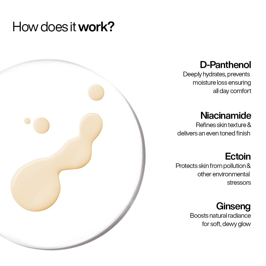 WishCare Daily Fluid Tinted Sunscreen SPF50 PA++++| L102 | Broad Spectrum Protection for all skin types | In-Vivo Tested Tinted Sun Screen | D-Panthenol, Niacinamide, Ectoin & Ginseng | Evens & Protects | 50ml