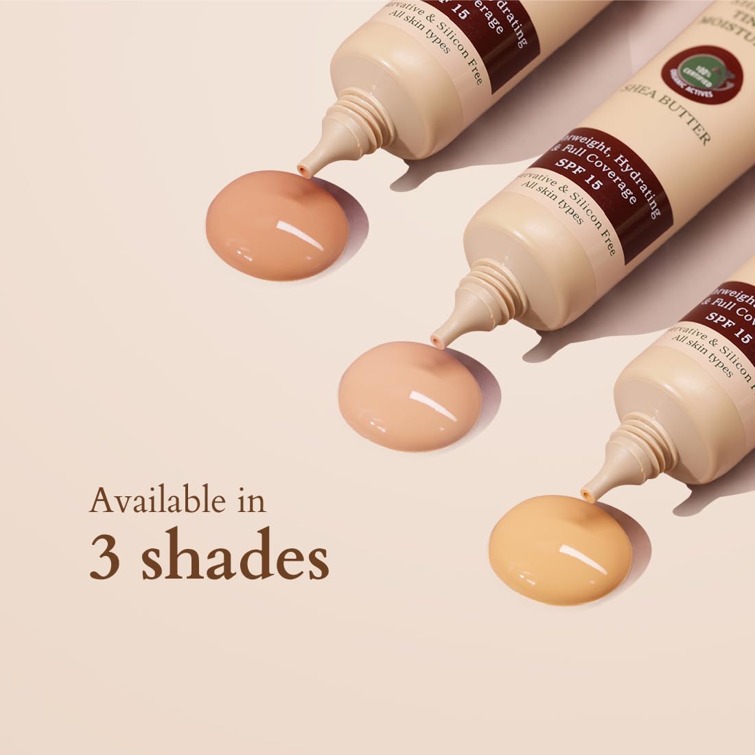 Lotus Organics+ Shea Luxe Tinted Moisturizer (M3 - Dark, 40g)+ Sensitive Skin Gentle Face Wash 80 g