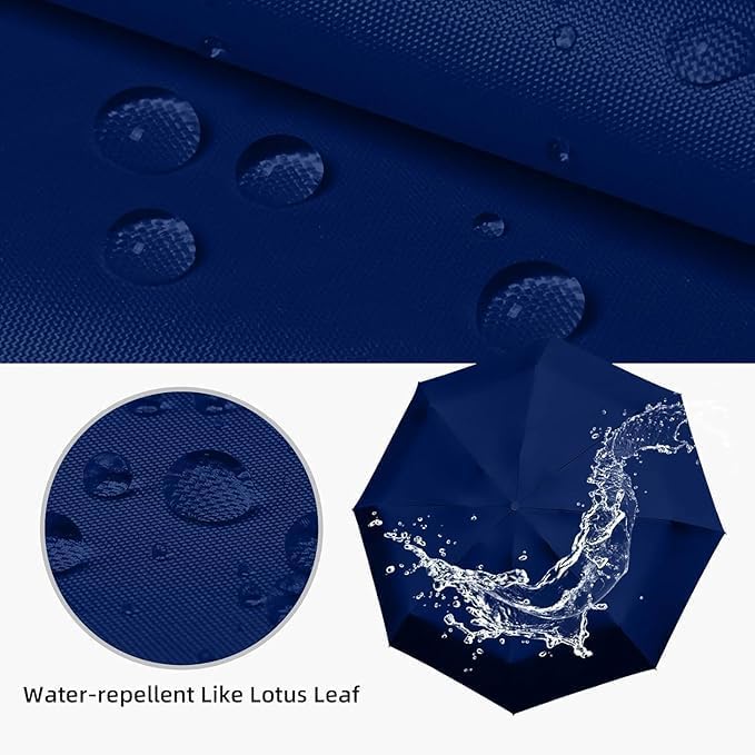 TEKCOOL Umbrella, UV Big Size Umbrella for Sun Protection Rain Windproof Strong Large 3 Fold For Men Women Kids Boys Girls Perfect & Stylish Windproof & Compact