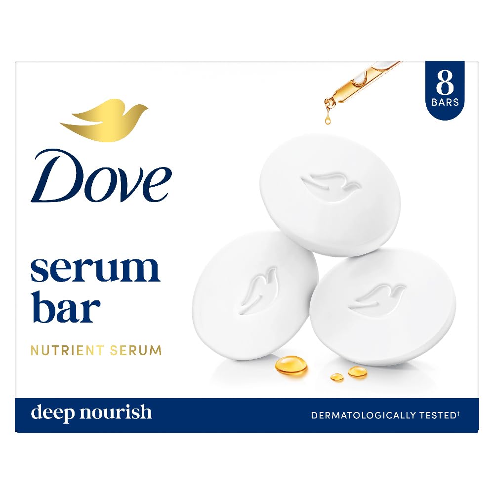 Dove Serum Bar | with Nutrient Serum | Deep Nourish | 1000g (125g x 8)