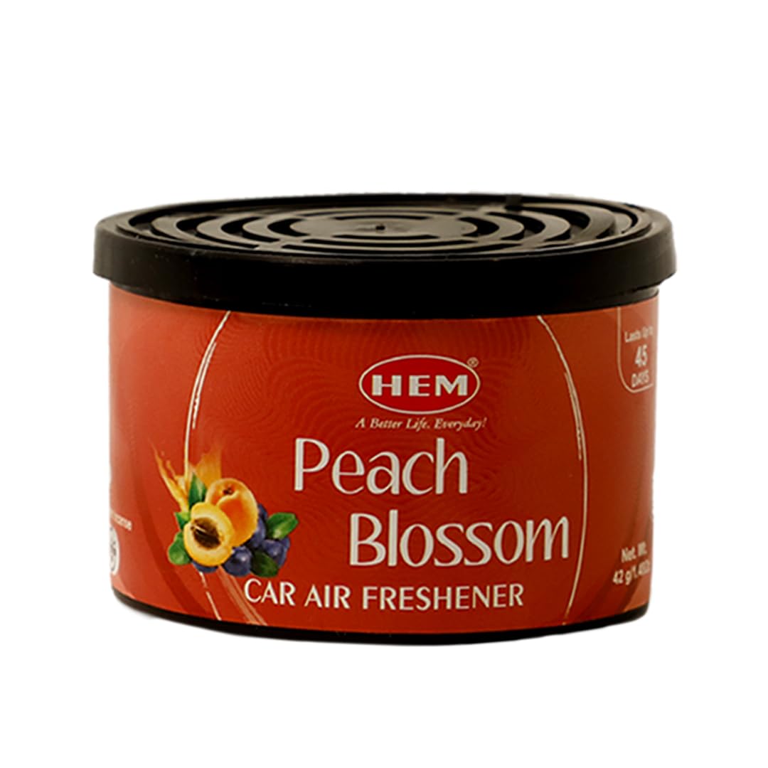 Hem Peach Blossom Car Air Freshener - 42g | Natural Car Perfume | Refreshing & Long-Lasting Fragrance | Easy to Use & Compact Design that Perfectly Fits | Ideal