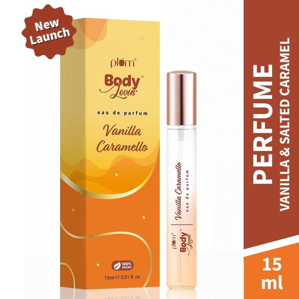 Plum BodyLovin' Vanilla Caramello Perfume | Long-Lasting Gourmand Fragrance | Luxury Perfume for Women | Vanilla, Caramel & Pistachio Notes | 15ml 15 ml (Pack o