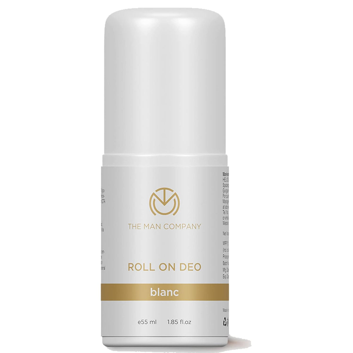 The Man Company Roll On Deo For Man - Blanc | Premium Fragrance with 24-Hour Freshness | Prevents Body Odour, Brightens & Exfoliates Under Arm | Long-Lasting De