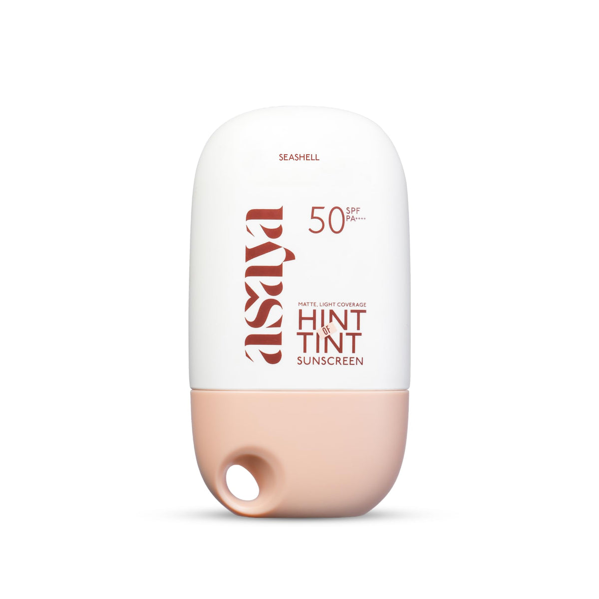 Asaya Under One Sun Hint of Tint Tinted Sunscreen SPF 50 PA++++ | In-VIVO Tested | Matte Light Coverage | Seashell | Light | 40 ml