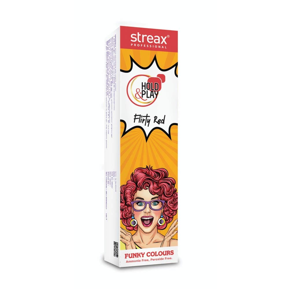 Streax Professional - Hold and Play Funky Colours - Flirty Red (100g)