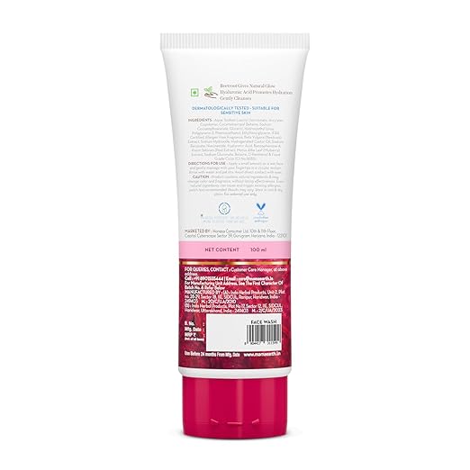 Mamaearth Beetroot Gentle Face Wash&Hyaluronic Acid For Hydrated Pink Glow -100Ml|Gently Cleanses|Hydrates&Soothes Skin|Soap - Free|Non-Irritant|Safe For Skin|H