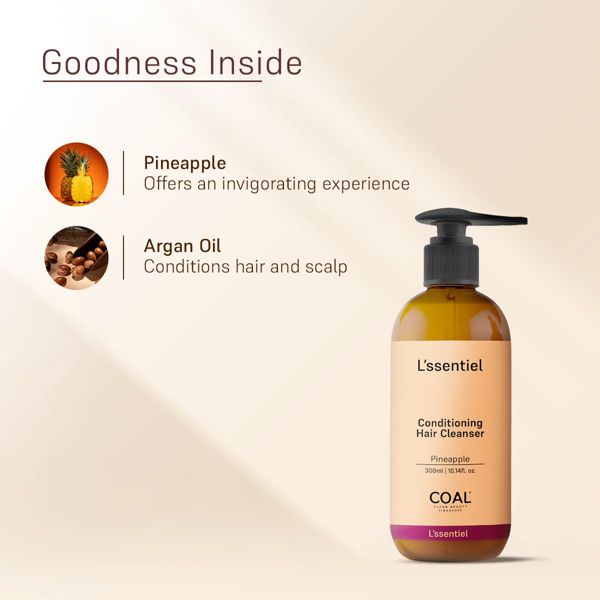 COAL Clean Beauty Conditioning Hair Cleanser with Pineapple, 300ml