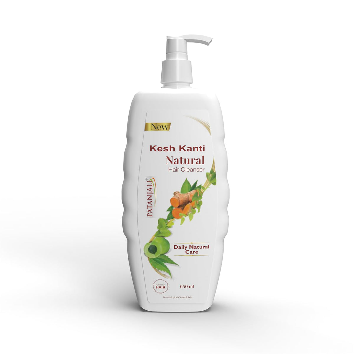 Patanjali Kesh Kanti Hair Cleanser Natural Shampoo, Herbal Care for Healthy Hair, Suitable for All Hair Types (650 Ml) 650 ml (Pack of 1)