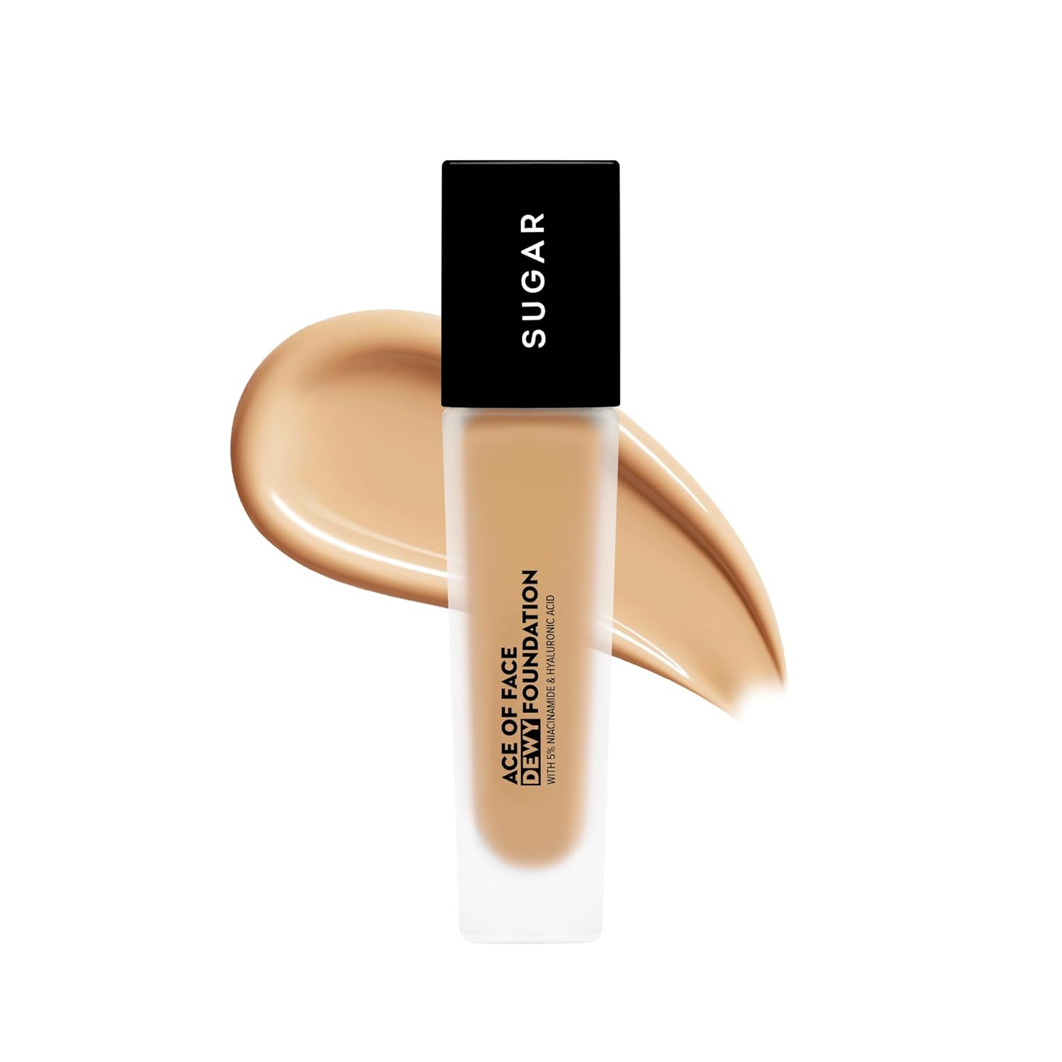 SUGAR Cosmetics Ace Of Face Dewy Foundation with 5% Niacinamide & Hyaluronic Acid | Lasts upto 18hrs | 30 ml - 27 Vienna