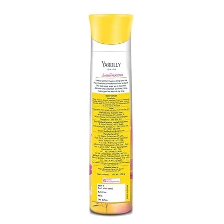 YARDLEY Scottish Meadows Deodorant Spray -Women  (200 ml)