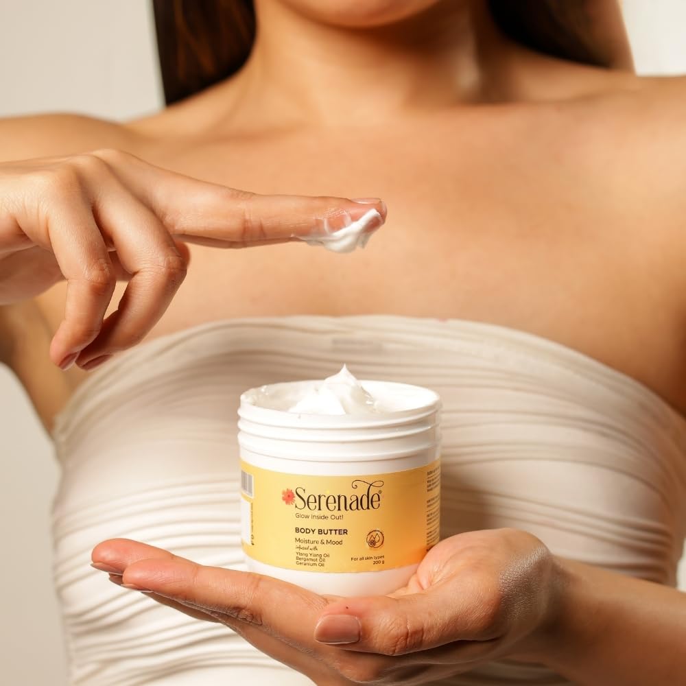 Serenade Moisture & Mood Body Butter | Aromatherapy Infused Skincare for Deep Nourishment & Glow | With Shea Butter, Argan Oil & Hyaluronic Acid | 200 g