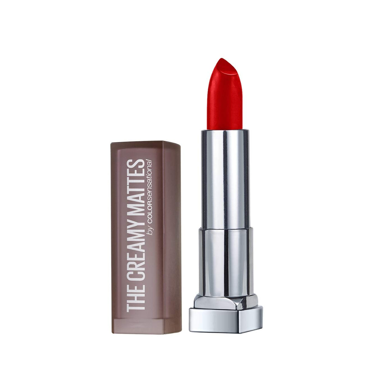 Maybelline New York Color Sensational Creamy Matte Lipstick, 690 Siren in Scarlet, 3.9g And Maybelline New York Color Sensational Creamy Matte Lipstick, 696 Bur