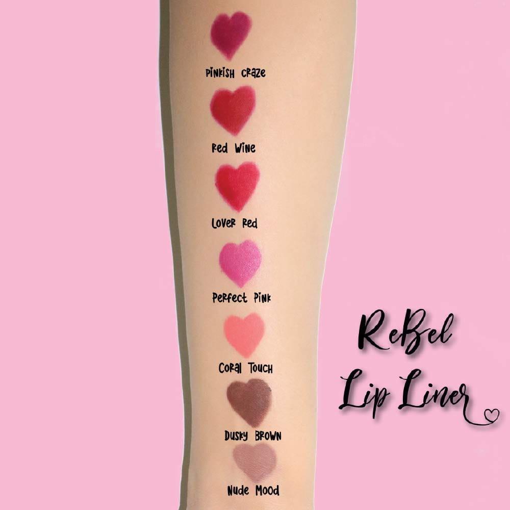 Lenphor - Rebel Lip Liner Pencil Water resistant& Long Lasting (1.2g)