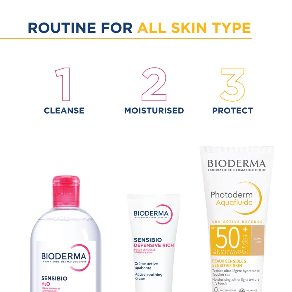 Bioderma Photoderm Aquafluide Claire SPF 50+ PA++++ Tinted Sunscreen for All Skin Types | In Vivo Tested