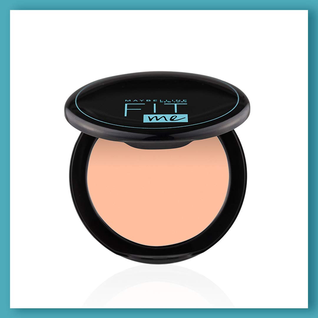 Maybelline New York Matte Lipstick, Intense Colour, 671 Heated Pink, 3.9g & Maybelline New York Compact Powder, With SPF to Protect Skin from Sun, Absorbs Oil,