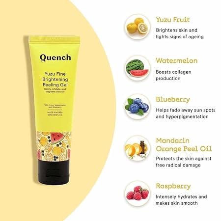 Quench - Brightening Peeling Gel with Yuzu Vitamin C (3X More Vitamin Than Lemon) (50ml)