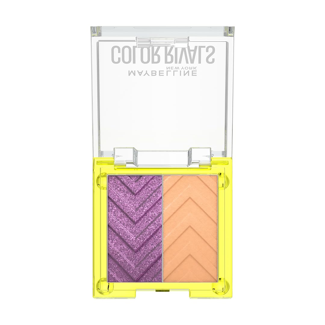 Maybelline Color Rivals Longwear Duo Eyeshadow: Spontenous x Purposeful | Long lasting, Sweatproof, Waterproof, 3g