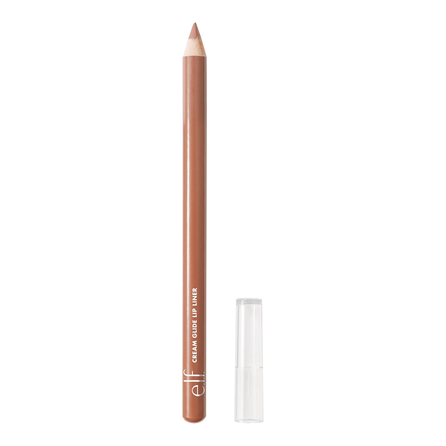 e.l.f. Cream Glide Lip Liner, Shape & Sculpt Lips, High-Pigment Pencil, Semi-Matte Finish, Vegan & Cruelty-Free, Truth or Bare