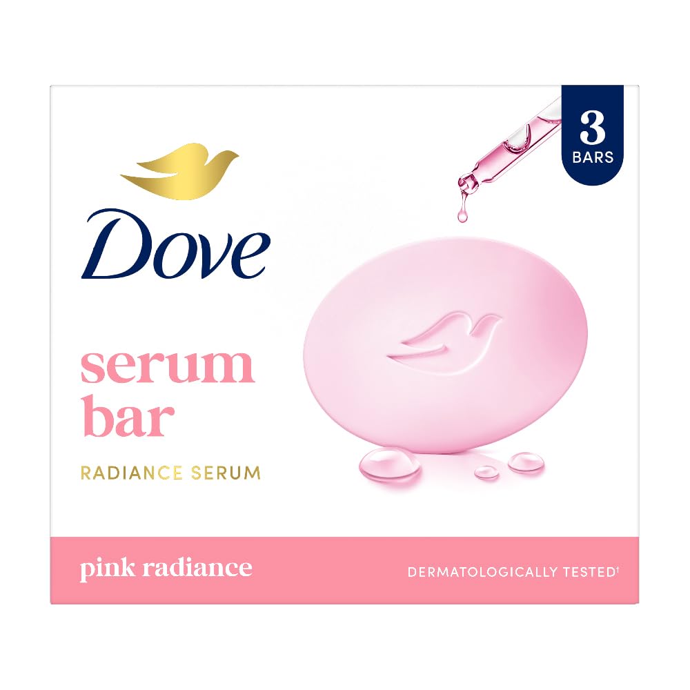 Dove Serum Bar | with Radiance Serum | Pink Radiance | 375g (125g x 3) 375 g (Pack of 1)