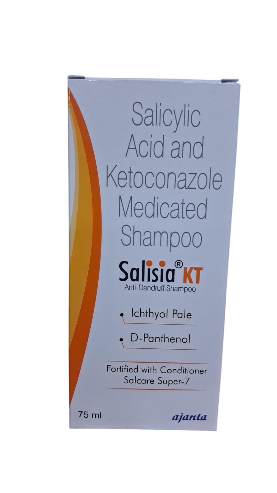 Salisia Kt - Bottle of 75 ml Shampoo with 2% Ketoconazole and Salicylic Acid
