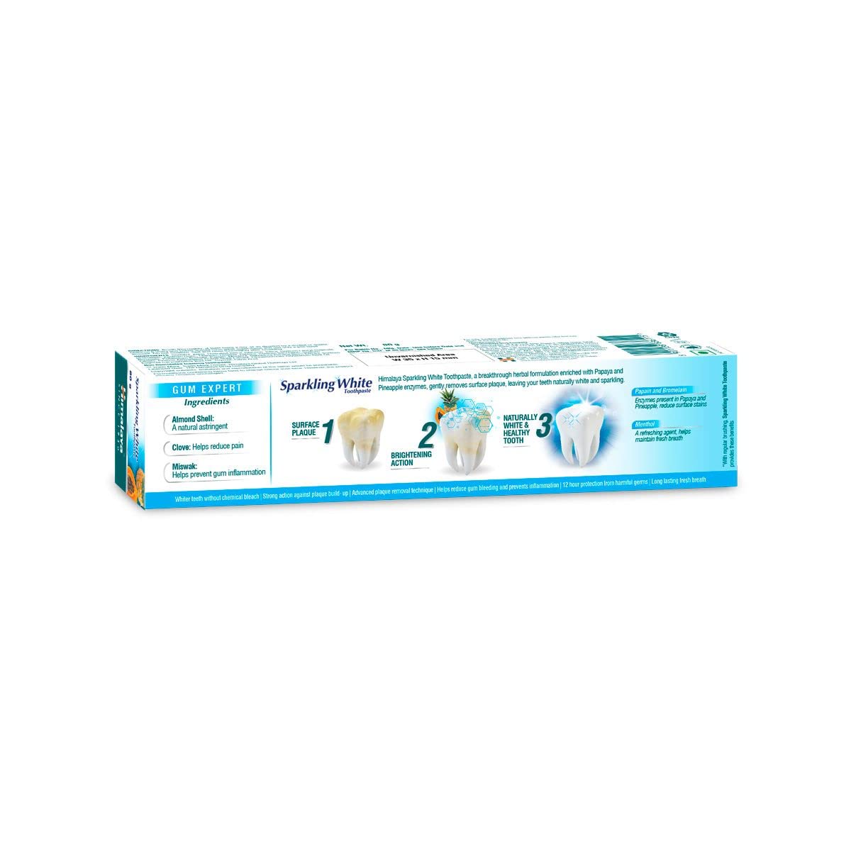 Himalaya Herbals Sparkling Whitening Toothpaste 150g 150 g (Pack of 1)