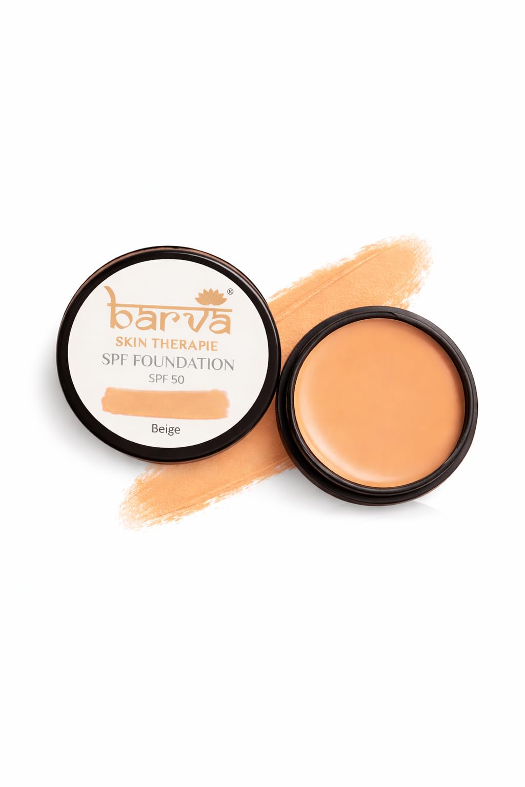 Barva Spf 50, 2 In 1 Cream Full Coverage Semi-Matte Foundation For All Skin Type And Concealer, Perfect For Indian Skin Tones, 9G (Beige) 9 g (Pack of 1) Beige
