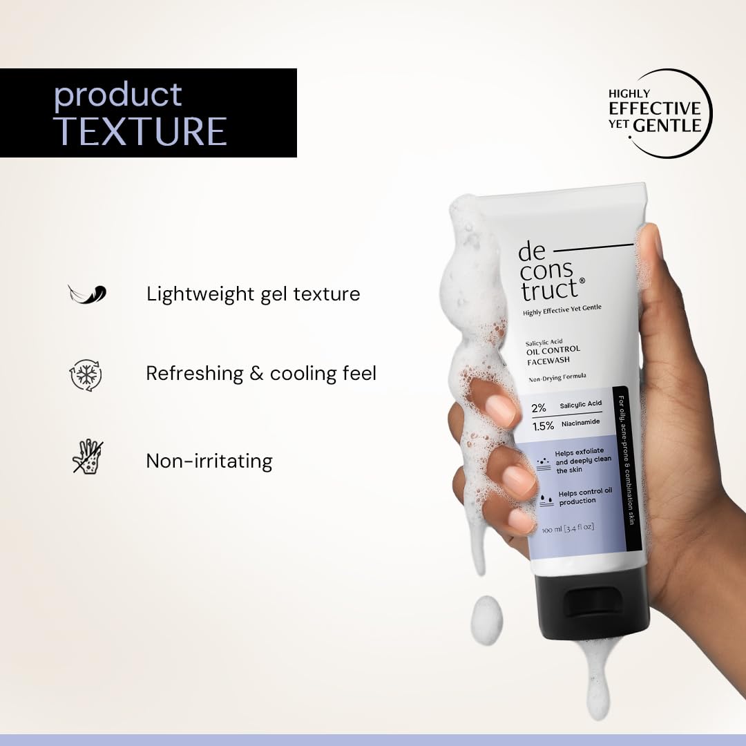 Deconstruct Clear & Even Combo: Oil Control Face Wash & Clearing Serum