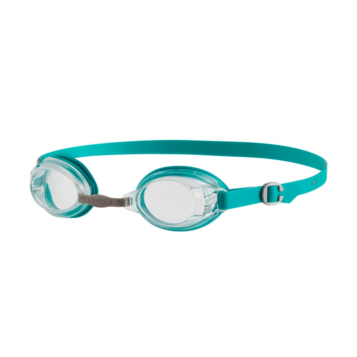 Speedo Unisex Adult Jet Clear-Lens Swim Goggles Green/Clear