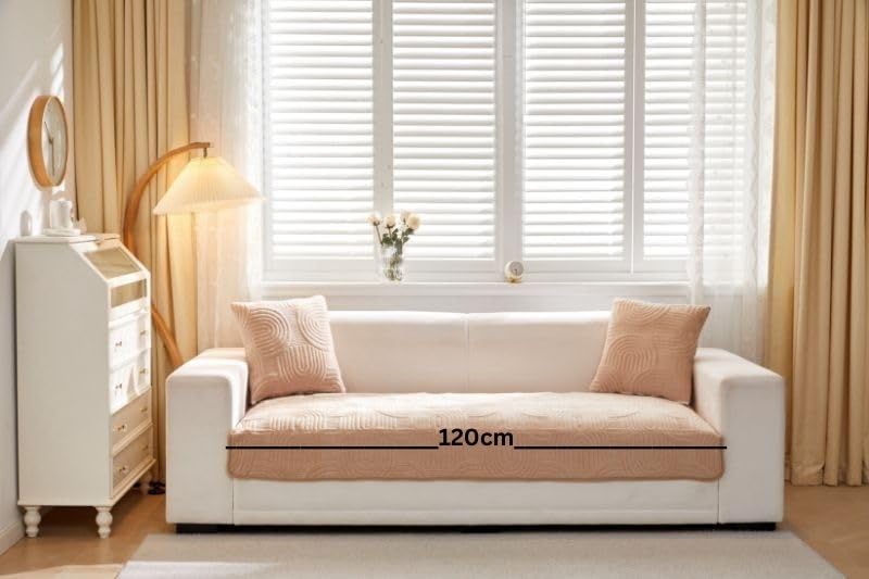 HOMETHREADS Couch/Sofa Covers | Luxurious Slipcover Solutions for Sofas, Armchairs, and Loveseats (Grey_Coco, 1 Seater Large| 70x90cm) Grey_Coco 1 Seater Large|