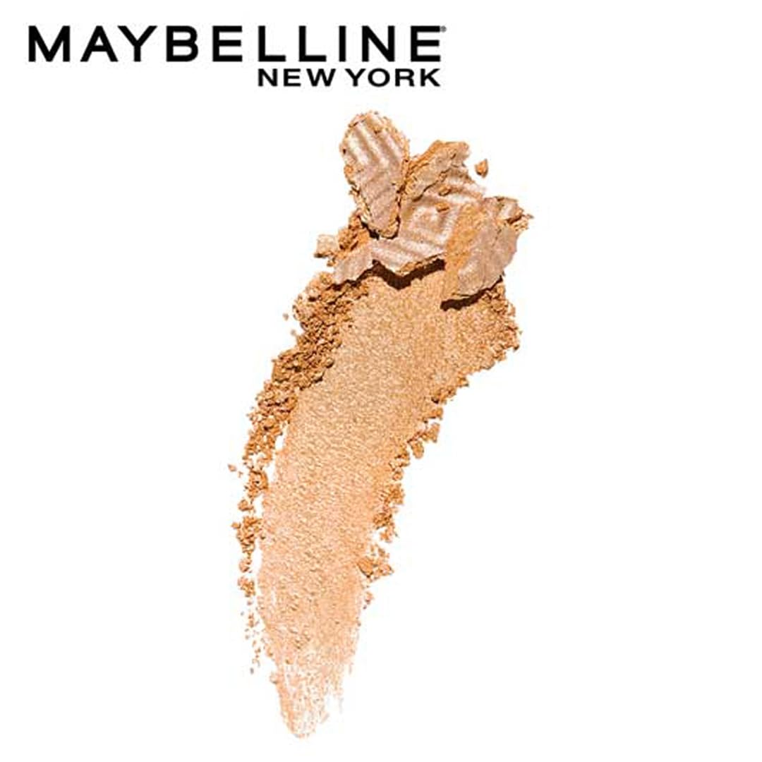 Maybelline New York Face Studio Master Chrome Metallic Highlighter, luminous skin, heated tone effect - Molten Gold suits medium to dark tones| 6.7 grams