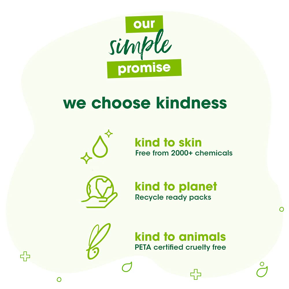 Simple Kind to Skin Refreshing Facial Wash| For all Skin Types| No Soap| No Perfume| No Harsh Chemicals & Parabens| Tested on Sensitive Skin, 50 ml 50 ml (Pack