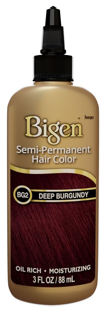 Bigen Semi-Permanent Haircolor #Bg2 Deep Burgundy 3 Ounce (88ml)