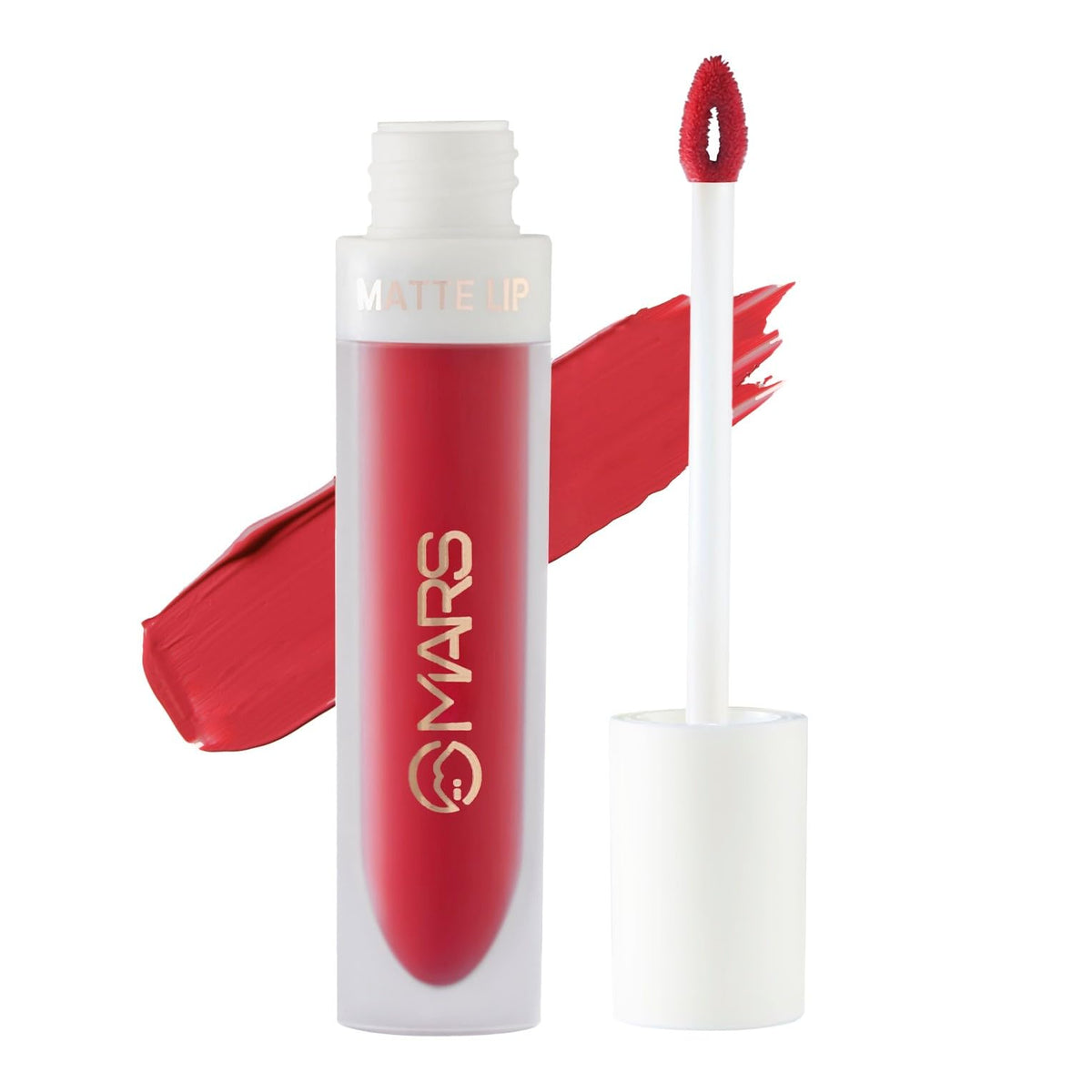 MARS Matte Liquid Lip Color | Long Lasting | Non-Transfer & Waterproof Lipstick for Women (4.5 ml) (21-Red Luck)
