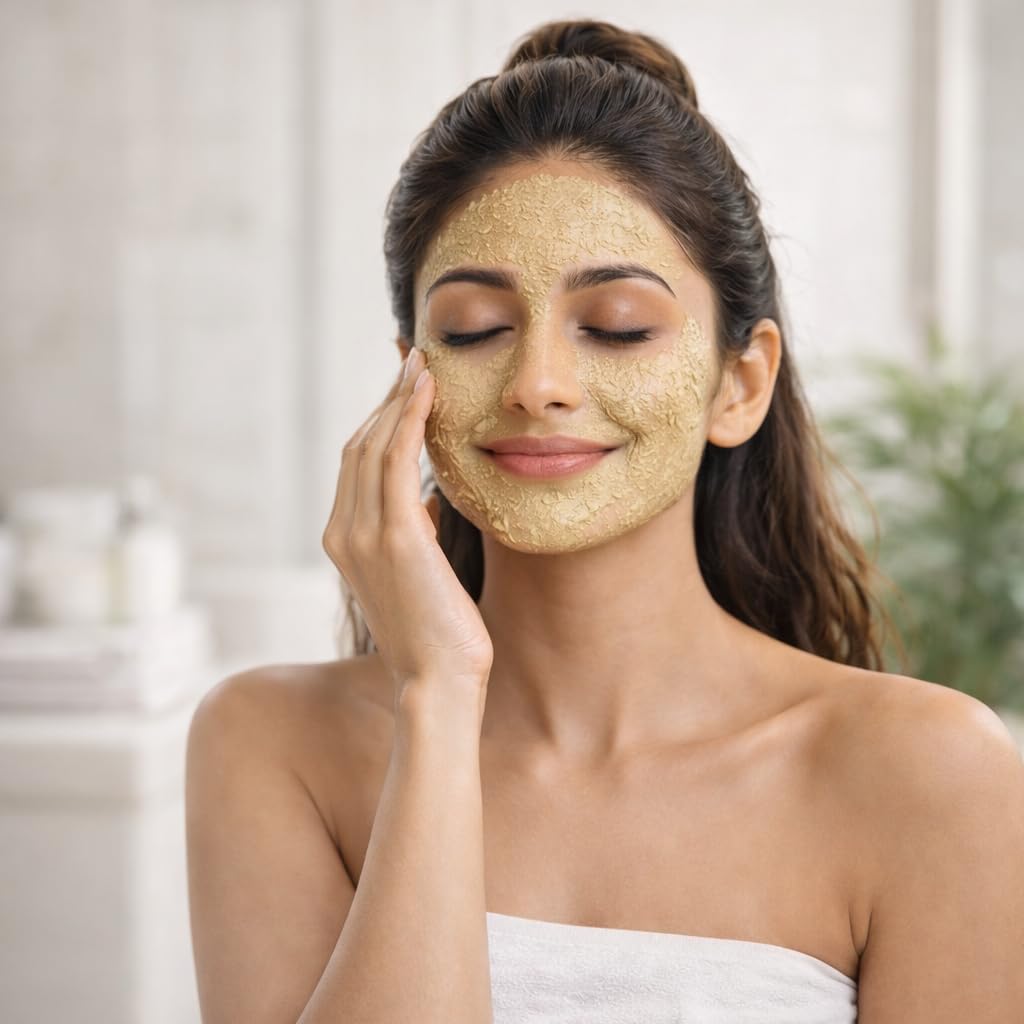 Multani Mitti Powder for Face & Hair | 100% Pure Fuller's Earth | Natural Skin Detox, Oil Control & Deep Cleansing Face Pack | Chemical-Free | 100g (100_Gm, Pac